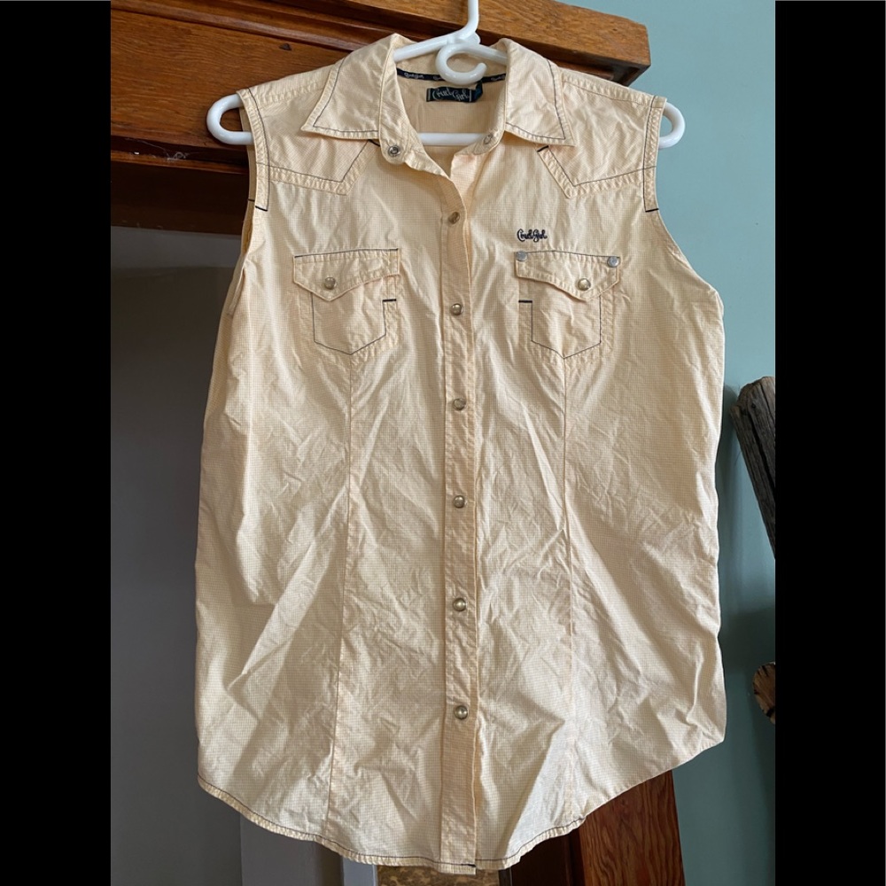 Cruel Girl Sleeveless Western Shirt
